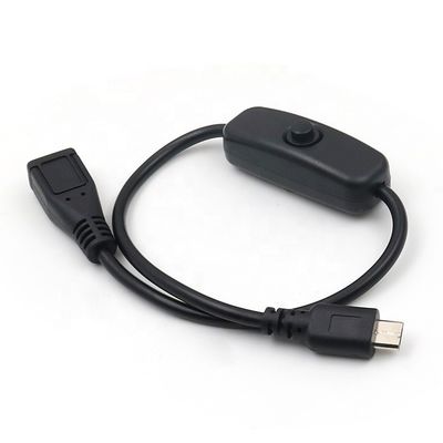 주문 스위치와 함께 남성에서 여성 ON OFF 마이크로 USB 확장 충전 케이블 online manufacture