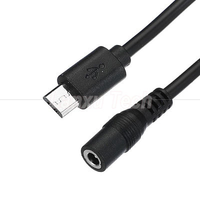주문 마이크로 USB 남성 DC 3.5x1.35mm 여성 잭 전원 확장 케이블 팬 LED 스트립 online manufacture