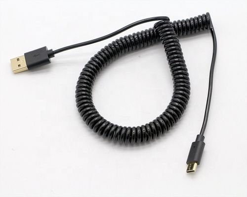 주문 커스텀 1M 2M 3M 빠른 충전 스프링 스파이럴 USB 타입 C 케이블 online manufacture