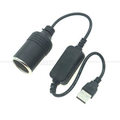 주문 고품질 12W 5V USB에서 12V 변환기 담배 플러그 라이터 LED 전압 모듈과 연결 케이블 어댑터 online manufacture