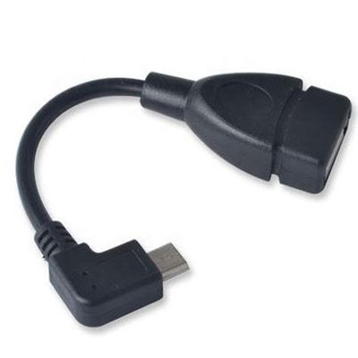 주문 90도 각 미크로 B에서 USB 타입 A 여성 OTG 어댑터 케이블 online manufacture