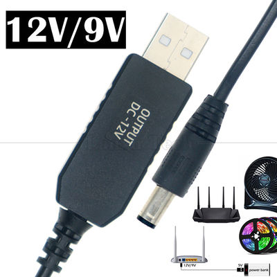 주문 부스터 설정 충전기 5.5x2.1mm DC 5v에서 12v USB 변환기 전원 어댑터 케이블 LED 스트립 와이파이 라우터 online manufacture