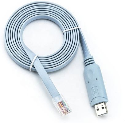 주문 고품질 플러그 앤 플레이 WIN10 FTDI USB에서 RJ45 롤오버 콘솔 케이블 online manufacture