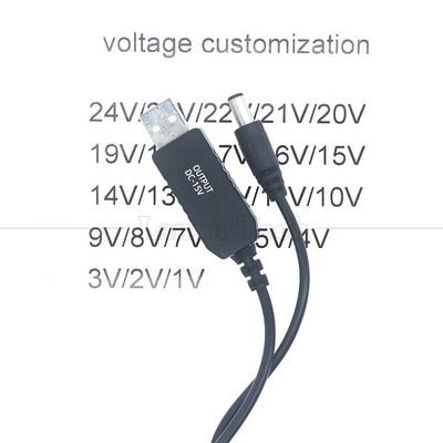 주문 사용자 정의 전압 15V 12V 10V 9V 4V 3V USB에서 DC 마이크로 타입 C 충전 케이블 라우터 카메라 LED 라이트 워키 토키 GPS online manufacture