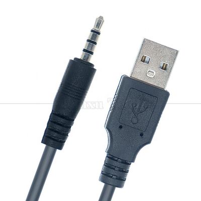 주문 1M USB A 남성 4 폴 3.5mm 오디오 DC 잭 충전 케이블 자동차 스피커 online manufacture