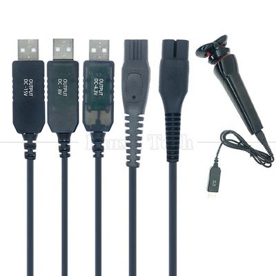 주문 고품질 교체 1m USB 5V에서 DC 15V 4.3V 8V 전원 충전자 면도 케이블 필립스 online manufacture