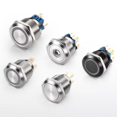 12mm 16mm 19mm 22mm 25mm 28mm 30mm 40mm 누르기 버튼 스위치 잠금 순간 조명 방수 버튼 스위치