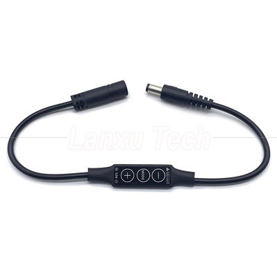 스텝리스 라이트 남성에서 여성 DC 배럴 잭 5.5x2.1mm 5.5x2.5mm 3.5x1.35mm LED 램프 스트립용 케이블 디머