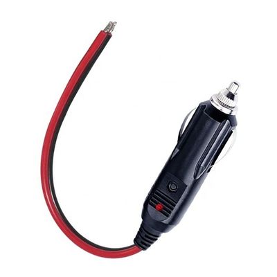 12V 24V 15A 퓨즈 자동차 담배 라이터 납 캔 와이어와 남성 플러그
