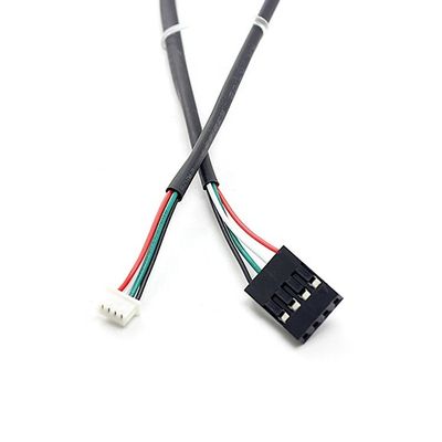 사용자 지정 4 핀 듀폰 2.54mm에서 모렉스 1.25mm 피치 커넥터 와이어 허리네스 어셈블리 케이블