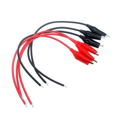12V 적색 검은 악어 클립 배터리 케이블