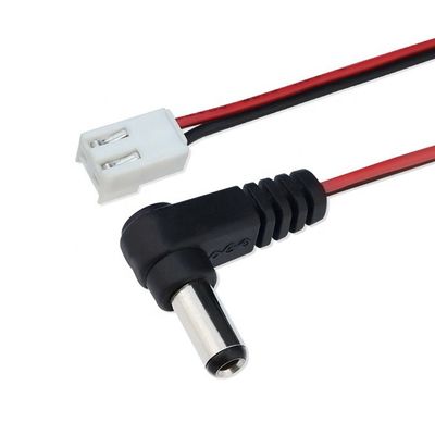 사용자 정의 OEM DC 배럴 잭 JST XH 2 핀 2.54 피치 전력 케이블