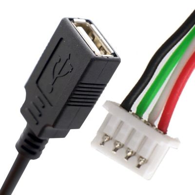 OEM 어셈블리 USB A 여성으로 JST 2 3 핀 PH XH 1.0mm 1.5mm 2mm 커넥터 피치 케이블