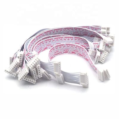 커스텀 2 3 4 5 6 7 8 핀 JST XH 2.54mm 피치 커넥터 평면 리본 케이블