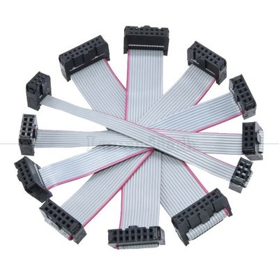 6 8 10 12 14 16 18 20 24 26 30 32 34 40 50 60 64 PIN 1.27mm Pitch IDC 2.54mm 2.0mm 커넥터 회색 평면 리본 와이어 케이블