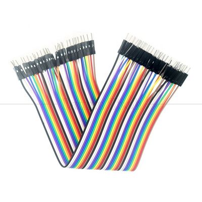 40 PIN 남성에서 남성 2.54mm 듀폰 브레드보드 GPIO 라즈베리 파이 점퍼 와이어