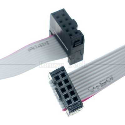 여성에서 여성 10 PIN 1.27mm Pitch IDC 2.54mm 커넥터 GPIO 회색 평면 리본 와이어 케이블 하드 드라이브 CD 라즈베리 파이