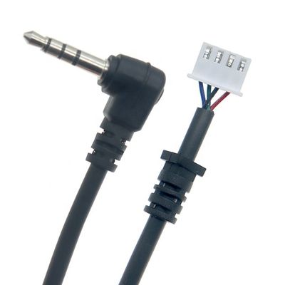 OEM 사용자 정의 90도 각 4극 3.5mm TRRS 오디오 스테레오 잭 JST XH PH SH VH MX 커넥터 케이블