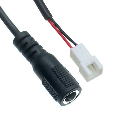OEM 커스터마이징 DC 여성 5.5x2.1mm 배럴 잭 JST 2 PIN XH 2.54mm 피치 여성 커넥터 해운스 케이블
