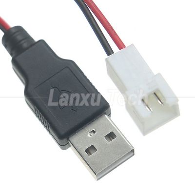 USB 타입 A 남성에서 JST XH 2.54 피치 2 핀 여성 소켓 케이블