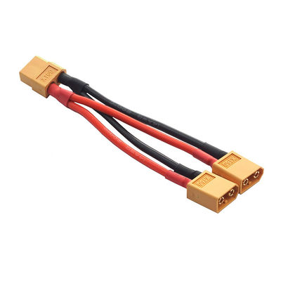 14AWG XT60 1 RC 리포 배터리의 여성에서 남성 Y 스플리터 연장 케이블