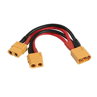 14AWG XT60 RC 리포 배터리용 1 남성에서 2 여성 Y 스플리터 연장 케이블