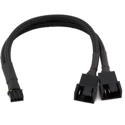 메인보드 CPU 4 PIN 커넥터 PC 케이스 온도 제어 냉각 팬 Y 스플리터 확장 PWM 케이블