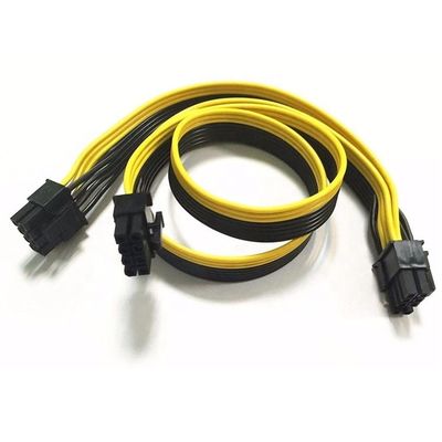 PCIe 8 핀 남성에서 듀얼 8 핀 남성 PCI 익스프레스 그래픽 비디오 카드 GPU 스플리터 전원 어댑터 케이블