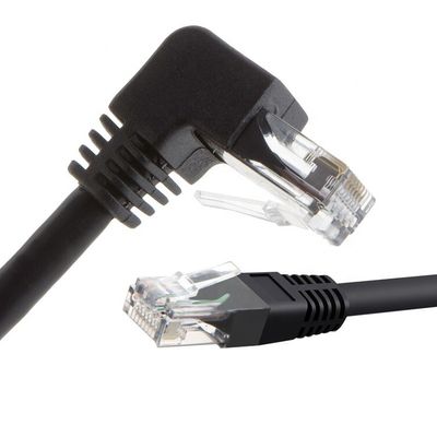 UTP STP 90도 오른쪽 왼쪽 각 Cat5 Cat5e Cat6 Cat7 RJ45 확장 이더넷 LAN 네트워크 케이블
