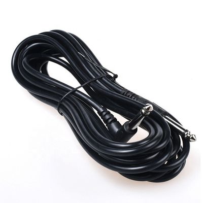 1M 3M 5M 내구성 90도 각도 직선 6.35mm 1/4 TS 잭 악기 패치 기타 케이블