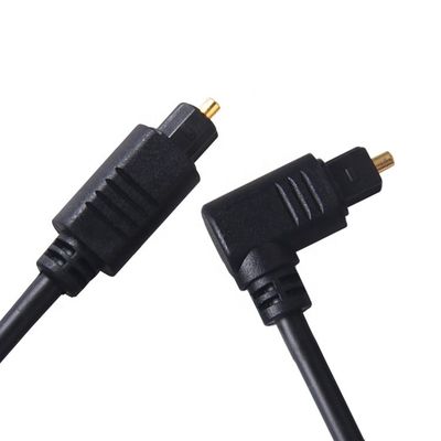 PS4 TV용 고품질 90도 각 24K 골드 SPDIF 디지털 광학 오디오 토스링크 케이블
