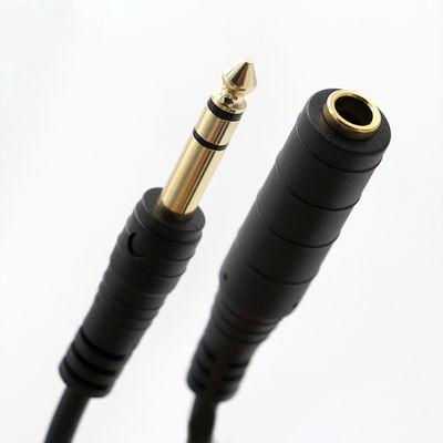 3M 금판 6.35mm 잭 1/4 인치 TRS 남성에서 1/4 인치 TS 잭 여성 오디오 잭 스테레오 케이블
