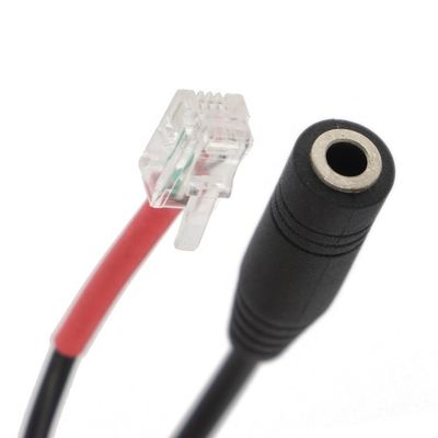 RJ9 RJ10 여자 3.5mm CTIA 플러그 오디오 잭 오피스 폰 헤드셋 어댑터 케이블