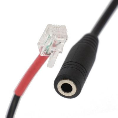 RJ9 RJ10 여자 3.5mm CTIA 플러그 오디오 잭 오피스 폰 헤드셋 어댑터 케이블