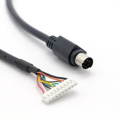 커스텀 1M PC 엔진 컨트롤러 S 비디오 9 PIN JST 연결 8 PIN 미니 DIN 케이블