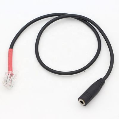 RJ9 RJ10 여자 3.5mm CTIA 플러그 오디오 잭 헤드셋 어댑터 케이블