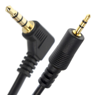 사용자 지정 3극 오른쪽 각 2.5mm TRS에서 3.5mm Mono TRRS Aux 스테레오 오디오 잭 케이블