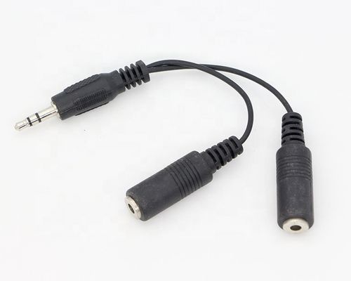 커스텀 3.5mm 잭 1 남자 2 여자 Y 스플리터 헤드폰 잭 마이크 PC 오디오 TRS 스플리터 케이블