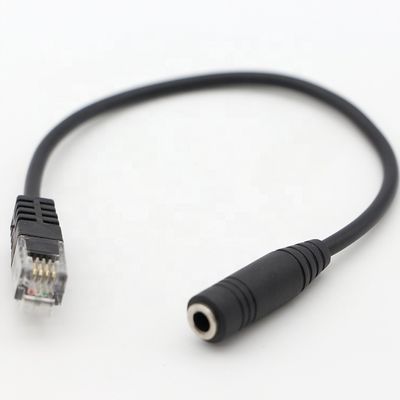 OEM RJ9 RJ10 여자 3.5mm CTIA 플러그 오디오 잭 헤드셋 어댑터 케이블