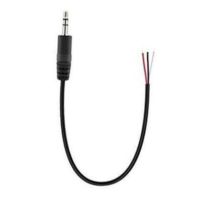 TRS 2 폴 스테레오 오디오 잭 3.5mm 남성 플러그로 벗겨진 틴 된 맨 와이어 오픈 엔드 케이블