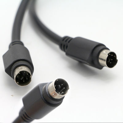 맞춤형 남성에서 남성 6 PIN 미니 DIN 플러그 비디오 오디오 MIDI 확장 케이블 PS2 키보드