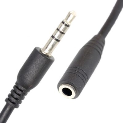 짧은 20cm 3.5mm 4 폴 TRRS 남성에서 3.5mm TRRS 여성 스테레오 Aux 오디오 확장 케이블