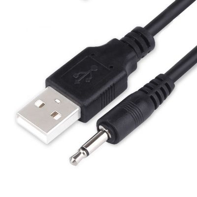 1M USB에서 3.5mm 2 플루어 Aux 오디오 잭 커넥터 스피커 폰 충전 케이블