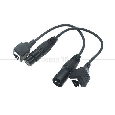 XLR 3 핀 폴 남성 여성 RJ45 여성 Cat5 네트워크 이더넷 어댑터 케이블 LED 오디오 DMX CON 컨트롤러