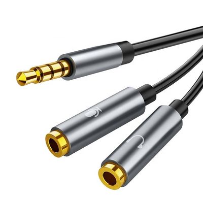1 남자 2 여자 헤드셋 Y 스플리터 3.5mm 잭 오디오 스플리터 케이블