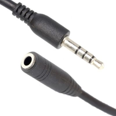 짧은 10cm 3.5mm Jack TRRS 남성에서 3.5mm Jack TRRS 여성 스테레오 Aux 오디오 확장 케이블