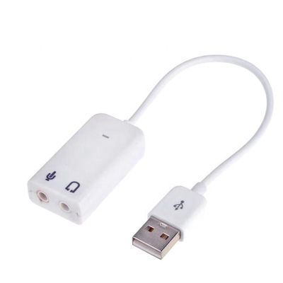플러그 앤 플레이 오디오 마이크 스튜디오 USB 외부 사운드 카드 어댑터 케이블