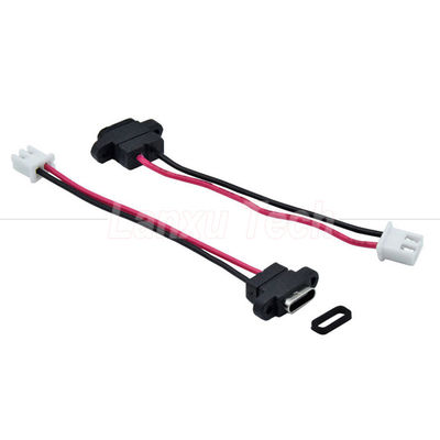 방수 USB 타입 C 여성 소켓 2 핀 4 핀 PH 2.0 XH 2.54 SH1.0 VH ZH MX 커넥터 케이블