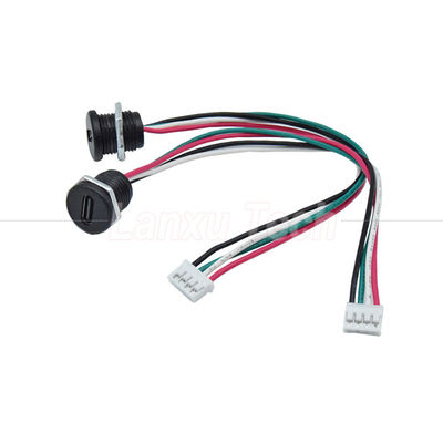 방수 USB 타입 C 여성 소켓 잭 4 핀 PH 2.0 XH 2.54 SH1.0 VH ZH MX 커넥터 케이블