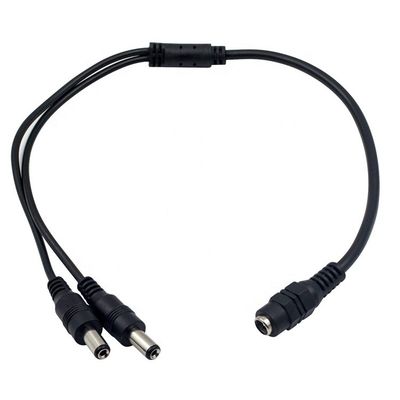 1에서 2 가지 방법 1 여자에서 2 남자 5.5x2.1mm DC 전원 공급 스플리터 케이블 CCTV 카메라 LED 스트립